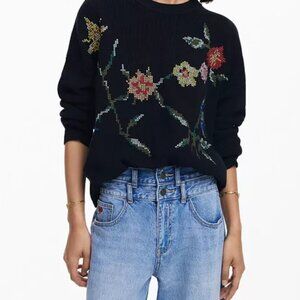 Desigual Medium Embroidered Sweater